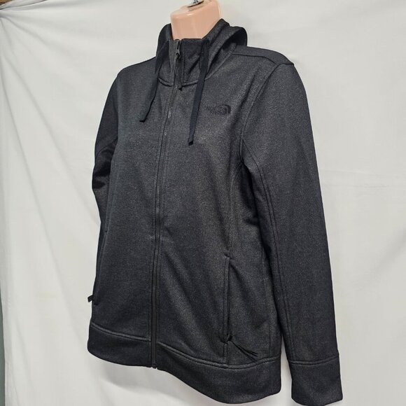 The North Face Women's Full Zip Hooded Jacket Size M Dark Gray - Picture 6 of 12